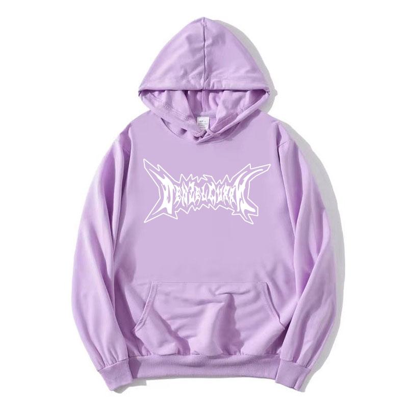 Худи с графическим логотипом Denzel Curry, с длинным рукавом, флисовые, с капюшоном, повседневные, унисекс, стритвир, женские топы