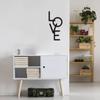 1pc LOVE Metal Sign Vertical Design Elegant Metal Wall Decor Stylish LOVE Word Art for Nursery, Bedroom, & Lobby Wall Decoration