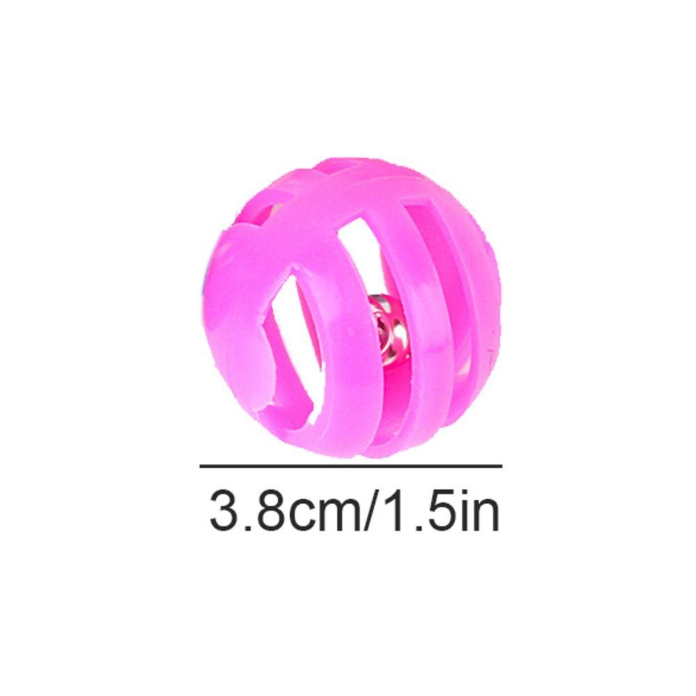 Plastic Cat Bell Ball Toy Interactive Jingle Ball Cat Toys Portable Chasing Cat Toys Ball Puppy