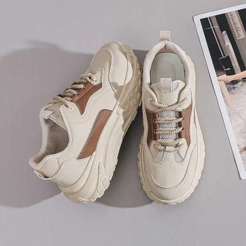 Fashion Round Nose Winter Women Retro Shoes Tennis High Quality Basketball Stylish Sneakers Sports 4yrs To 12yrs Sho Tens Ternis