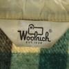 Woolrich 70-е Винтаж Белая бирка Клетка Длинный рукав Фланелевая рубашка Мужская Б/У