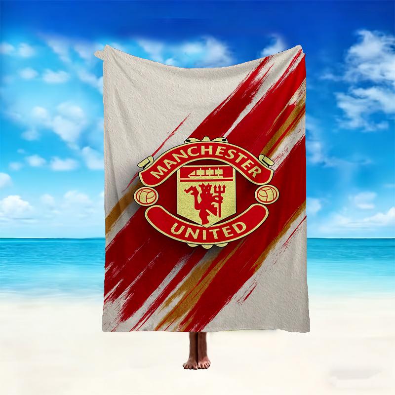 1pc Snug Manchester United Manchester City Blanket, Lightweight & Durable Print Blanket, Perfect for Home, Couch, Bed, Picnic, Travel, Office