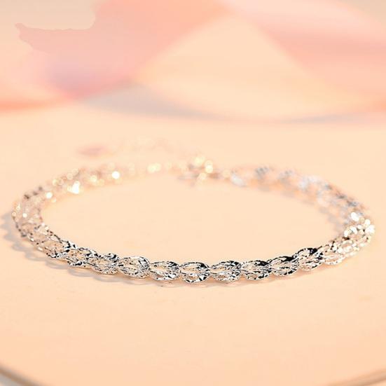 Phoenix Tail Plume Bracelet Retro Women Charm Chain Bracelet Alloy Jewelry Accessory for Anniversary Birthday Party