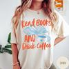 Читать книги и пить кофе Футболка Любитель книг Футболка Книжный червь Футболка Книжная футболка Книжный подарок Кофейная футболка