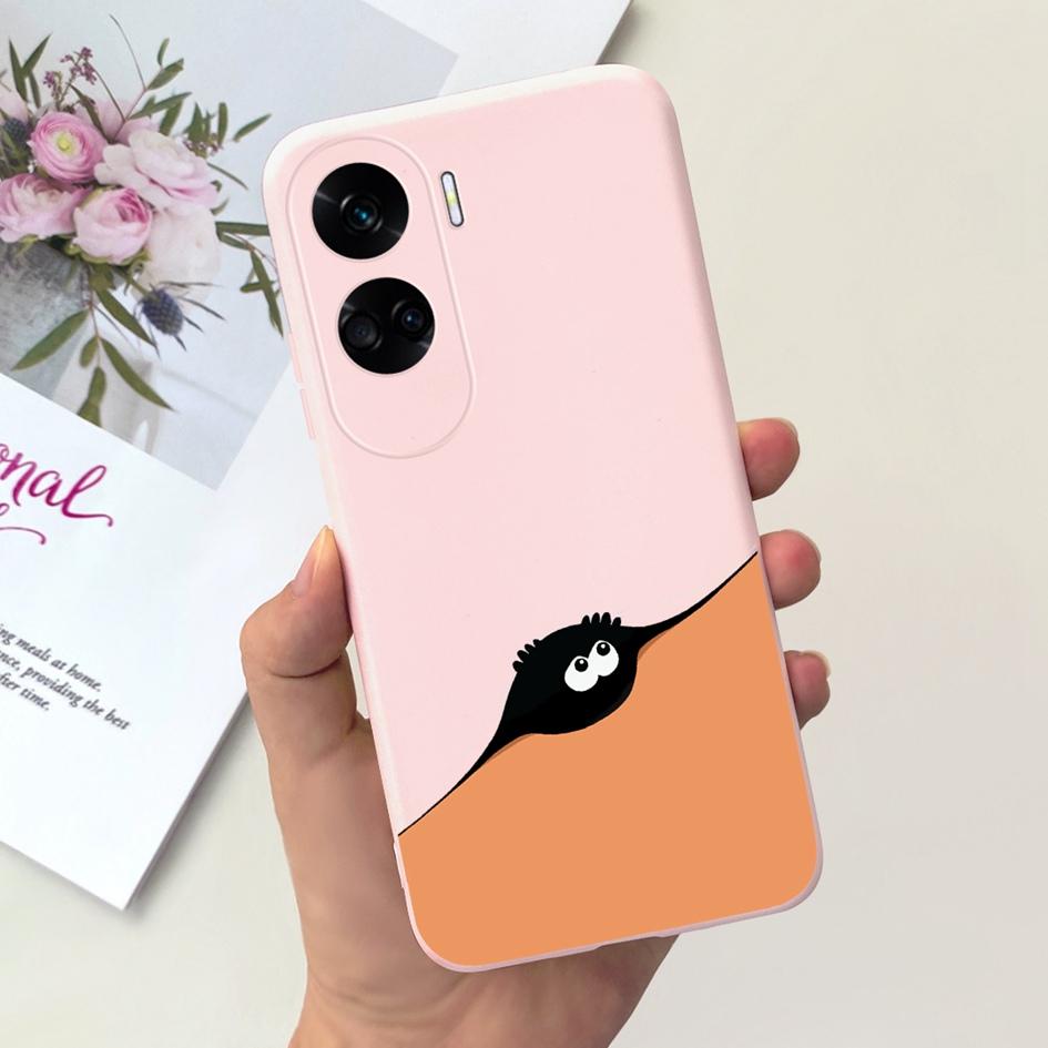 For Cover Honor 90 Lite Phone Case CRT-NX1 Fashion Butterfly Cartoon Slim TPU Soft Silicone Back Cover For Honor 90Lite 5G Funda