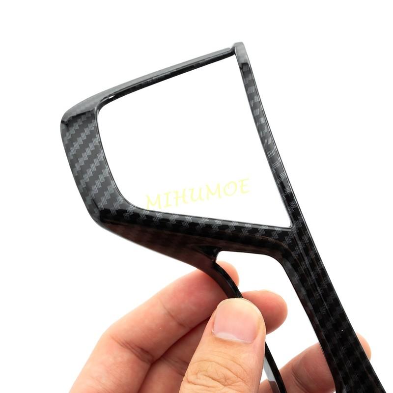 Carbon Fiber Car Steering Wheel Button Frame Trim For - Mitsubishi Pajero Sport Montero Sport L200 Triton