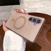 For Samsung Galaxy S24 Magnetic Case Compatible with MagSafe Frosted PC Phone Cover