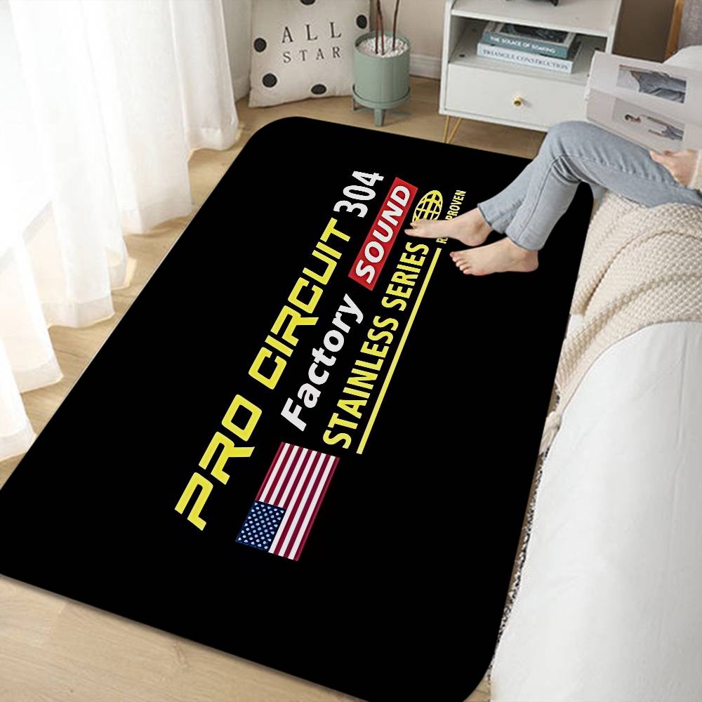 Motorcycle Garage Pro Circuit Room Mats Retro Multiple Choice Living Room Kitchen Rug Non-Slip Welcome Rug