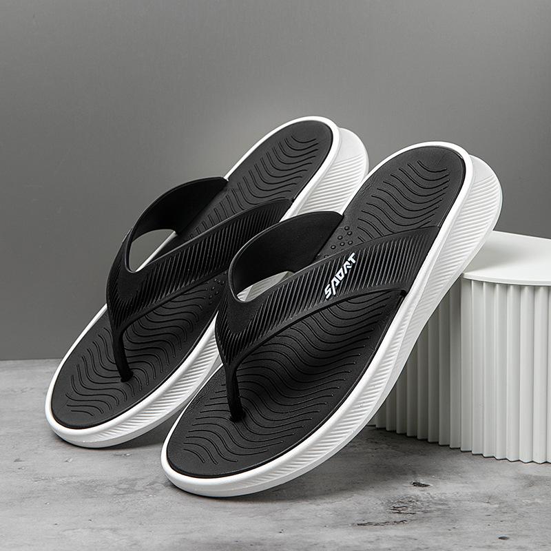 Новые шлепанцы на толстой подошве с нескользящей подошвой, для улицы и повседневной носки, пляжная обувь