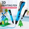 3D-ручка 3D-ручка Набор Для Детей День Рождения Ребенка Креативный Подарок Своими Руками Граффити Рисующая ручка ЖК-дисплей С PLA-филаментом