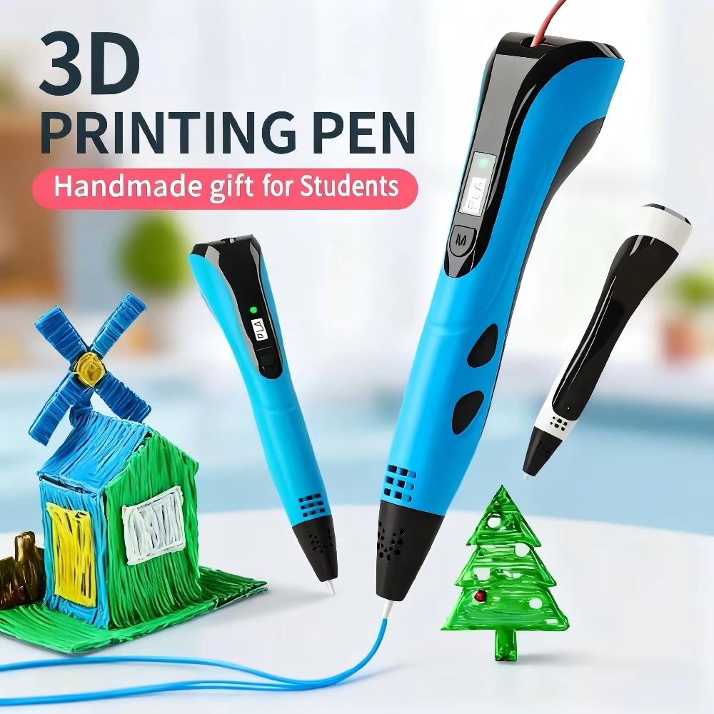 3D-ручка 3D-ручка Набор Для Детей День Рождения Ребенка Креативный Подарок Своими Руками Граффити Рисующая ручка ЖК-дисплей С PLA-филаментом