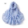 High-Quality Cotton Linen Gauze Scarf: Breathable, Encrypted Sunscreen, Four-Circle Fringe Shawl, Women's Malay Head Scarf