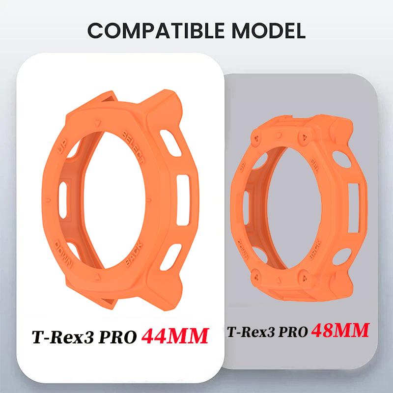 Для Amazfit T-Rex 3 Pro 44 мм Чехол Защитная Оболочка из ТПУ Защита Экрана Бампер Для Amazfit T-Rex3 Pro 48 мм Защитный Чехол Аксессуар