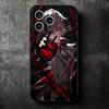 Genshin Impact Арлекино Мягкий чехол для телефона для iPhone 16 16E 17 Air 15 Pro Max 14 Plus 13 Mini 11 12 7 Черная задняя крышка