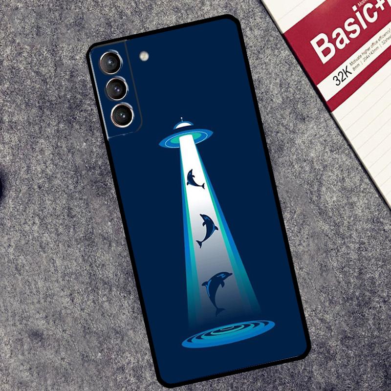 Чехол Океанский Дельфин для Samsung Galaxy S26 S25 Ultra S20 S21 S22 S23 S24 Ultra S10 Plus S25 FE Чехол Coque
