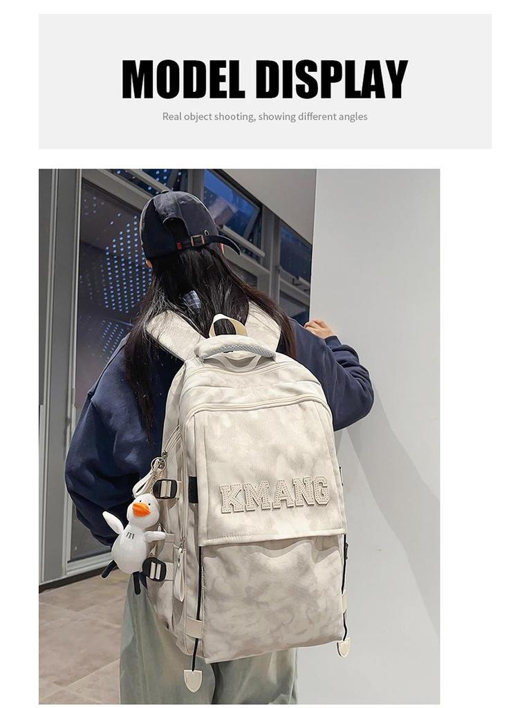 Trendy Graffiti Backpack for Junior High To College Students - Unisex, Large Capacity, Double Shoulder