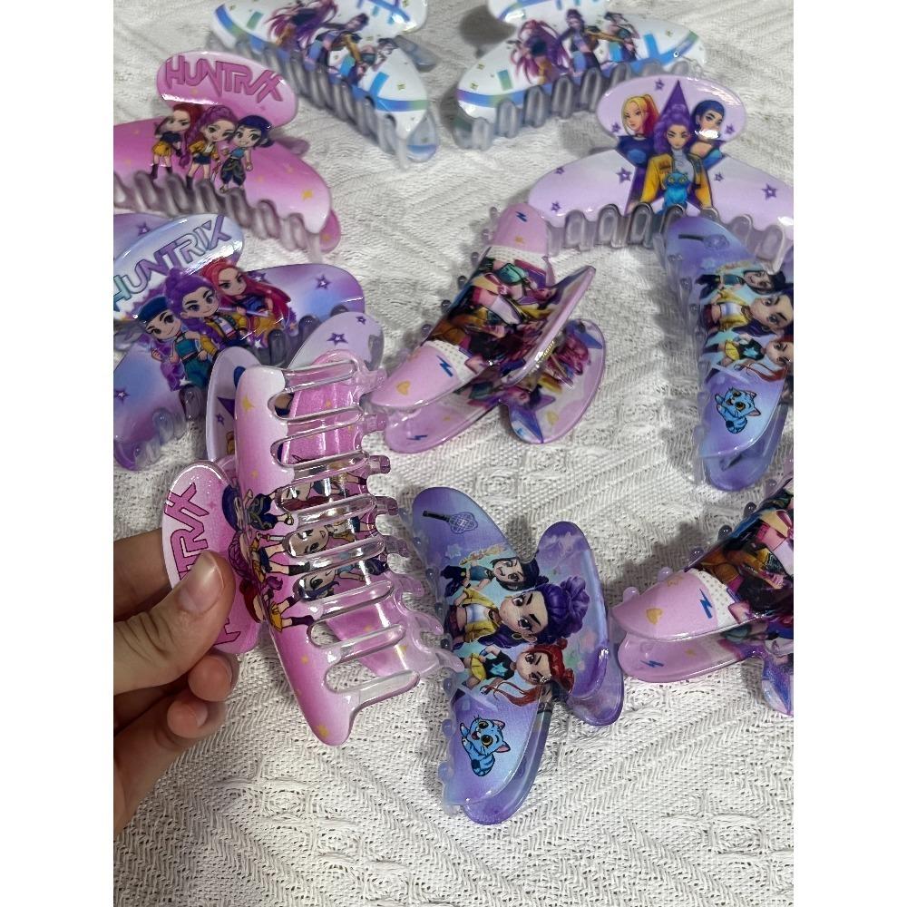 Children's Hot Kpop Demon Hunter Girl Group hair clips, cute plastic hairpins, girls' side clips, hair accessories Gifts