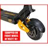 Крыло с рисунком под карбон для электросамоката VSETT 10+ MUKUTA 10 Plus ZERO 10X 10-дюймовый Регулируемое Крыло-брызговик