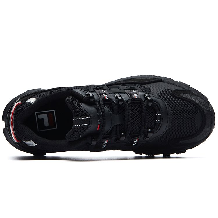 Fila Trek Звездное небо Модный тренд Спортивные Легкие Низкие Повседневные Кроссовки Женские Повседневные Кроссовки Черные F12W134155FBK