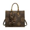 Guangzhou Women's Light Luxury Handbag: 2023 Large-Capacity High-End Floral Tote