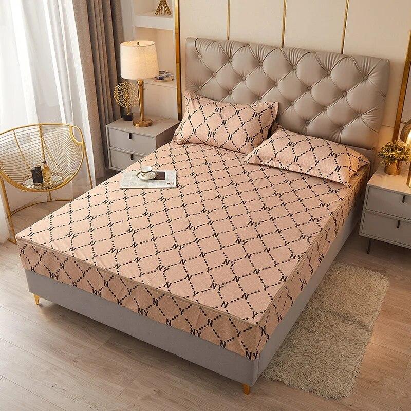 Утолщенный наматрасник с шестисторонней застежкой-молнией, чехол для кровати «все включено», съемный простынь King Queen