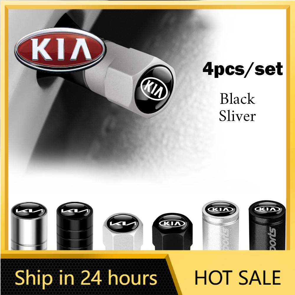 2026 Hot Car Sticker 3D Metal Car Wheel Tire Valve Caps Stem Cover Accessories For KIA Ceed Sportage Rio 3 Proceed K5 Sedona For