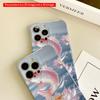 2DFlat Pink Koi Leaping from Lotus in Crystal Water All inclusive film hard phone case, compatible with iPhone 18 Pro Max 17 16 15 14 13 12 11