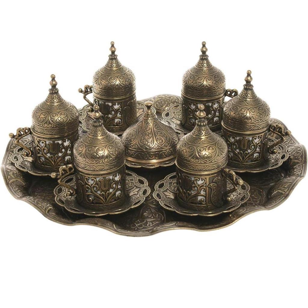 Набор чашек для кофе эспрессо из шести предметов, тарелка, крышка, традиционный набор чашек с мотивом тюльпана