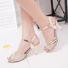 Women Sandals Summer Shoes Woman Dress Shoes Bling Weddging Shoes Silver High Heels Pumps Ladies Shoes
