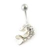 [D1014] - Body Piercing 'Divine Dolphin' White