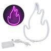 Flame Neon Sign Dual Power Supply Flame Neon Light for Wall Decor Bedroom Gaming Room SetupPink