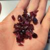 Natural Garnet Crushed StoneNatural Garnet Chips Crystal Chips Quartz Crushed Stones Irregular Shaped Gemstones Gravel Home Decoration Stones