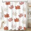 Leaf Pattern Shower Curtain Autumn Decorative Bath Liner For Home Decoration In Bathroom Accessories From Home Garden