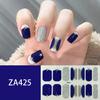 ZA Skin Brightening Waterproof No-Cure Full Cover Gel Nail Wraps, Luxury Minimalist Nail Stickers, Nail Patch Films