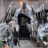 Halloween Hanging Ghost Skeletons Outdoor Decor Glow In the Dark Haunted House Props Scary Party Yard Decoration Supplies