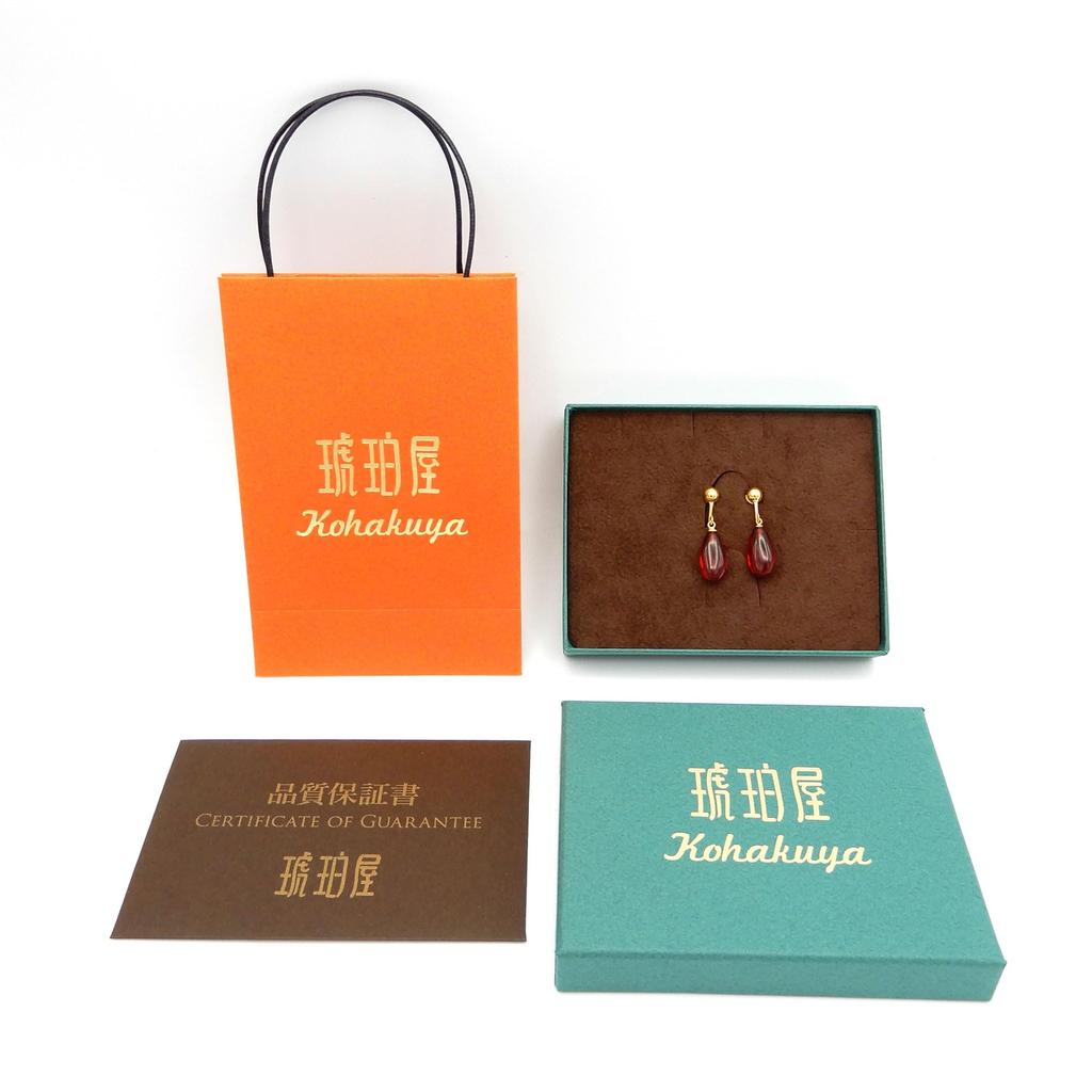 Наусика Серьги-кольца Свободные Серьги из янтаря Весенний тип Рубиново-красный Янтарно-красный Каплевидные Хирургическая нержавеющая сталь Аллергия на металл Силиконовое покрытие Нет