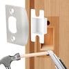 Door Lock Strike Plate with Spacer Shim Wood Dowels Strips Stainless Steel Door Strikes Latch Restorer