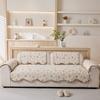 Cotton Sofa Cushion Universal In All Seasons, Pure Cotton Non-Slip Fabric Cushion, Simple Modern Floral Sofa Cover Cover Cloth Towel