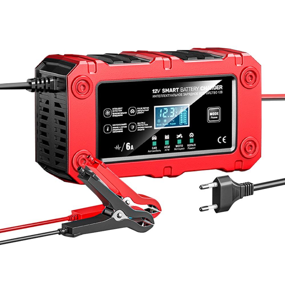 ABS Smart Battery Charger 12V 6A Battery Maintainer Durable 12V Battery Charger Car/Motorcycle