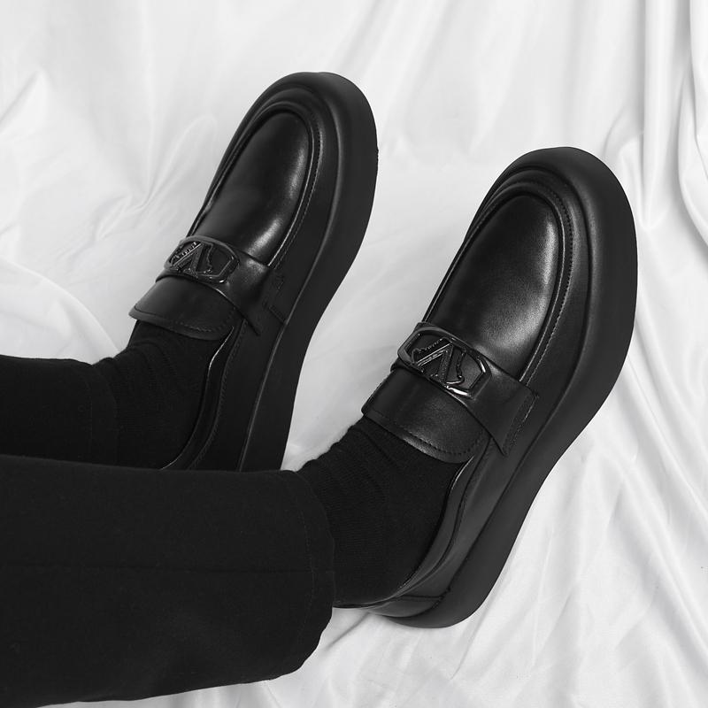 Мужская кожаная обувь, деловая повседневная обувь, мужская дышащая и легкая, мужская обувь с кожаным лицом в британском стиле