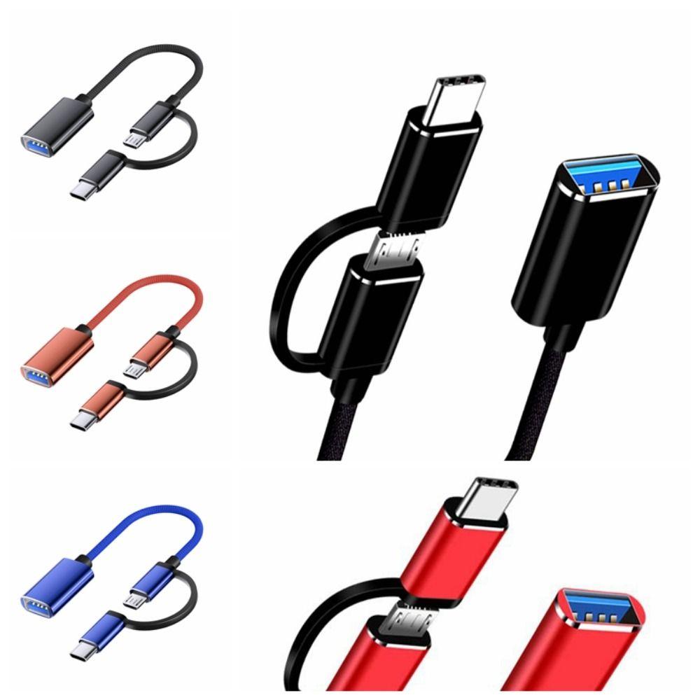 Тип C 2 в 1 OTG Тип C Кабель-адаптер Micro USB 2 в 1 USB C Кабель-адаптер для ПК/ноутбука/телефона