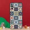 Square Turkish Flower Tiles Case For Samsung Galaxy A55 A52 A32 A12 A33 A06 A16 A26 A36 A56 A15 A53 A13 A34 A54 A14 A17