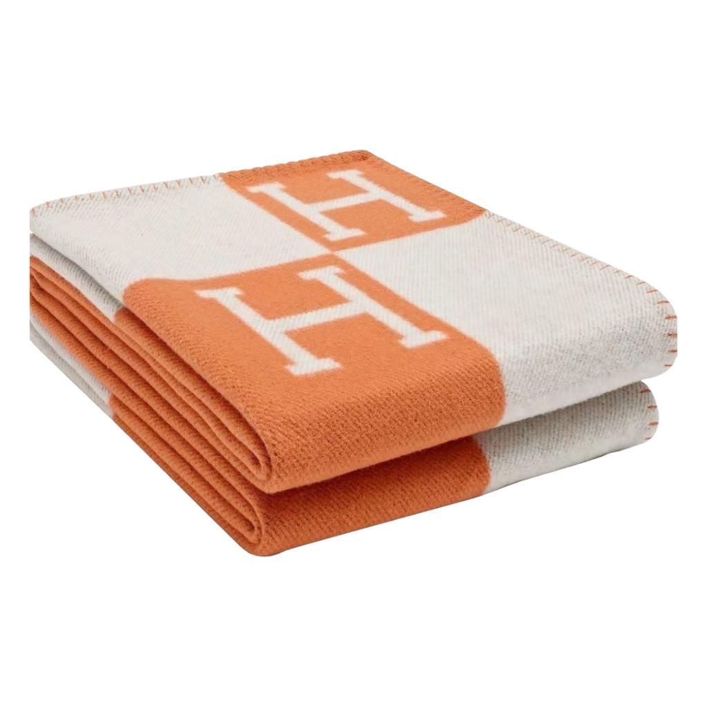 Премиальное зимнее шерстяное одеяло мягкое уютное H-дизайн дорожные покрывала несколько цветов