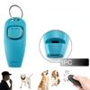 1PC Pet Multifunction 2 In 1 Clicker Whistle Dog Trainer Clicker with Keyring Pet Puppy Trainer Dog