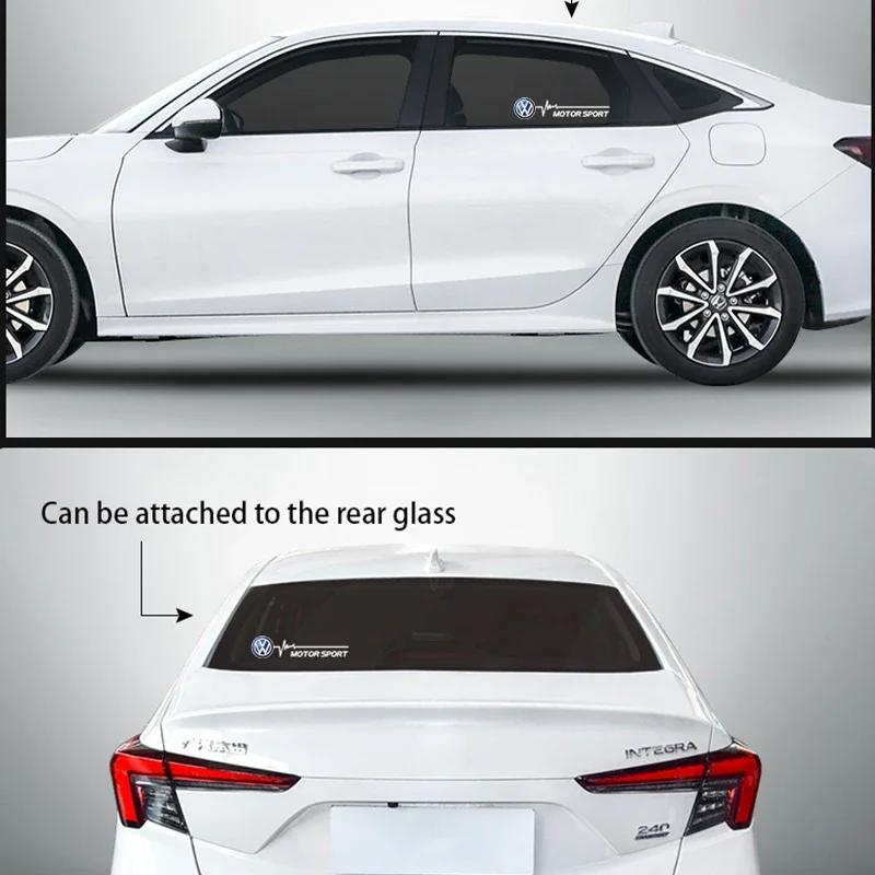 Car Window Stickers Creative Decals Colorful logo stickers For Volkswagen VW Scirocco Golf Amarok T5 Passat Polo Arteon Jetta 4HNK
