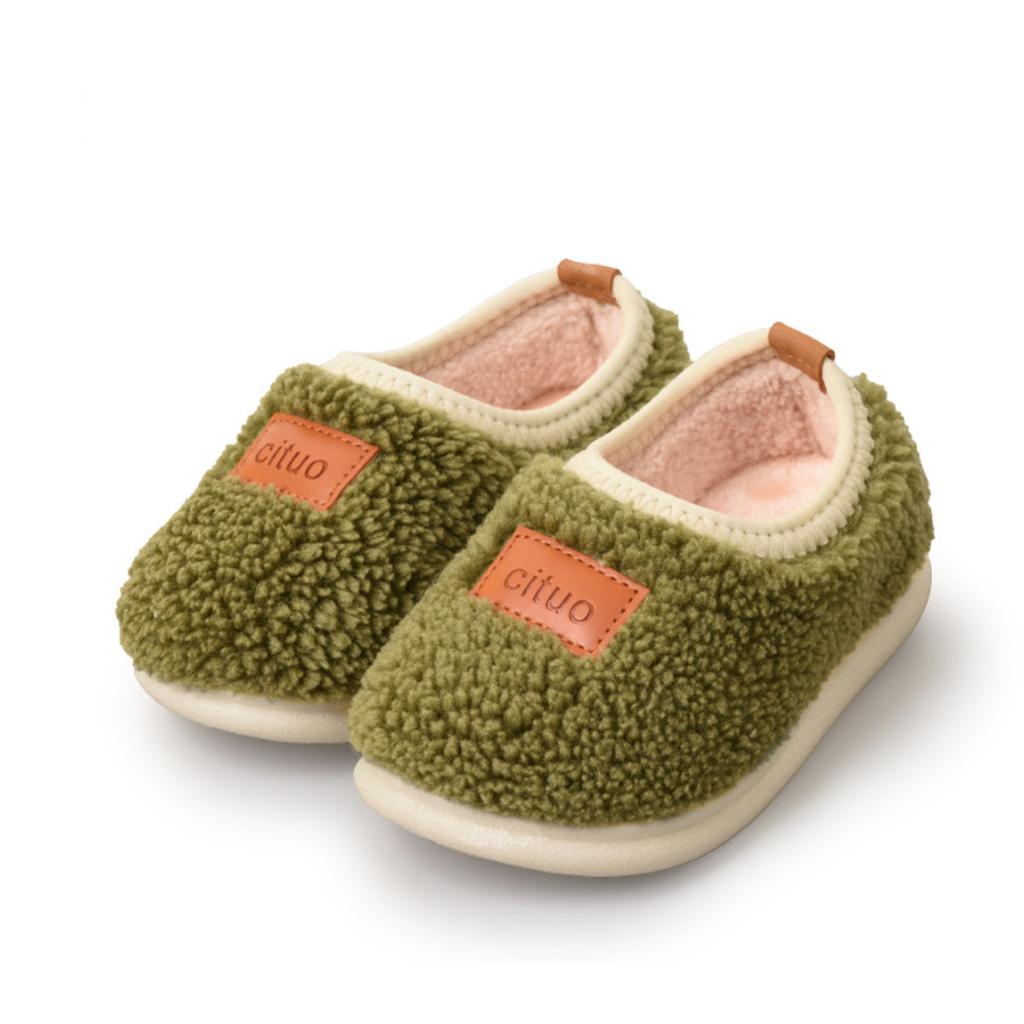 Детская зимняя домашняя домашняя обувь для маленьких мальчиков и девочек, домашние тапочки, теплые носки для детей