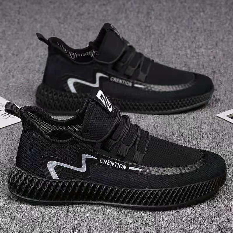Модные мужские летающие тканые повседневные туфли с мягкой подошвой, дышащие кроссовки, низкие кроссовки для бега