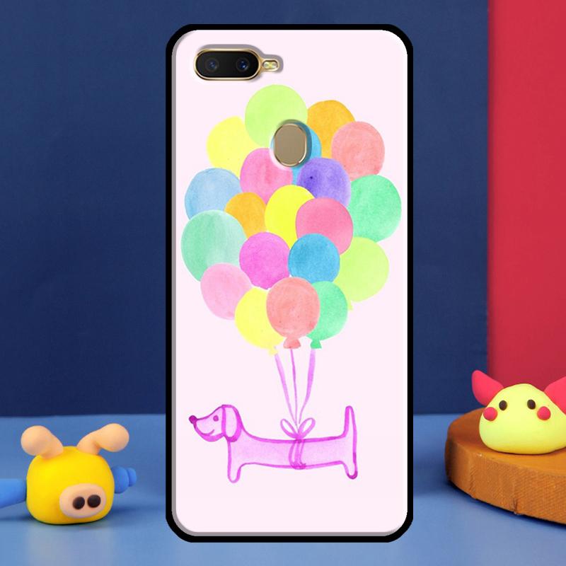 Чехол для собаки таксы такса для Oppo A98 A78 A58 A15 A16 A17 A5 A9 A91 A52 A72 A76 A96 A74 A94 A54 S A57 A77