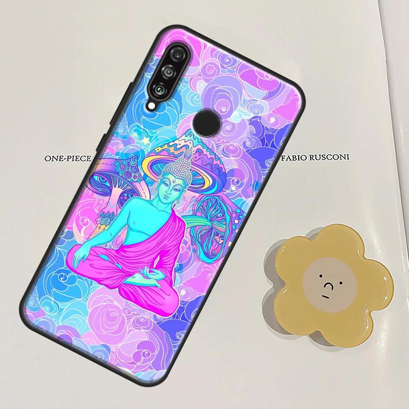 Психоделический Будда Готама Для Huawei Nova Y91 Y60 Y70 Y90 Y61 3i 7i 8i 11i Nova 11 9 10 SE P20 P40 Lite P30 Pro Чехол