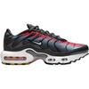 Nike Air Max Plus GS Яркие темно-красные антрацитовые детские кроссовки Красный Волк-Серый Белый CD0609-604